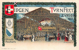 ZÜRICH - Eidgenössische Turnfest 1903 - Litho - Verlag Geb. Fretz  - Zürich
