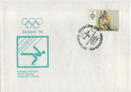 Jugoslavija Yugoslavia 1984 FDC Winter Olympic Games, Sarajevo, Skiing Figure Skating - FDC