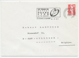 Cover / Postmark France 1991 Cycle Race - Tour De France - Autres & Non Classés