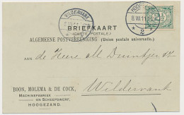 Firma Briefkaart Hoogezand 1911 - Machinefabriek - Scheepswerf - Non Classés