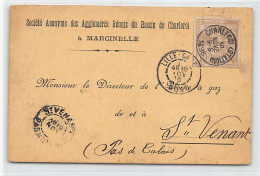 Belgique - MARCINELLE (Hainaut) S.A. Des Agglomérés Réunis Du Bassin De Charleoi - Année 1896 - Autres & Non Classés