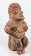 Statuette Homme à La Jarre. Art Pré-Colombien, Culture Maya - Du 7ème Au 15ème Siècle - Art Précolombien & Améridien