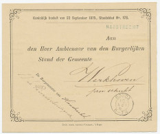 Naamstempel Haastrecht 1881 - Briefe U. Dokumente