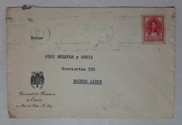 Argentine - Enveloppe Circulée Avec Timbres De José De San Martín (1948) - Used Stamps