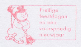 Meter Cut Netherlands 2000 Snowman - Ice Skating - Invierno