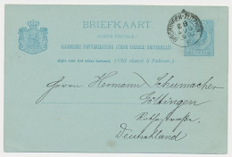 Trein Kleinrondstempel Groningen - Zutphen E 1890  - Lettres & Documents