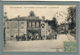 CPA (77) BRY-sur-MARNE - Aspect Du Café Buissard: Au Sergent Hoff En 1919 - Autres & Non Classés