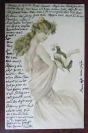 Cpa Femme Colombe Lettre- Coiffure - Mode - Obl. Breslau 1904 - Women