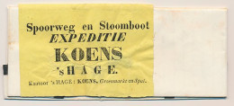 Amsterdam - Den Haag 1848 -Spoorweg En Stoomboot Expeditie Koens - ...-1852 Voorlopers