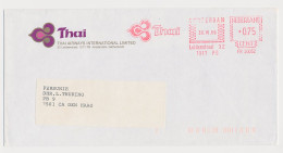 Meter Cover Netherlands 1989 Thai - Thai Airways - Flugzeuge