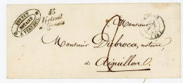 IND 16 = 190 EUROS LOT ET GARONNE ENV 1848 45/Verteuil/d'Agenais CURSIVE + T15 TONNEINS - 1801-1848: Precursors XIX