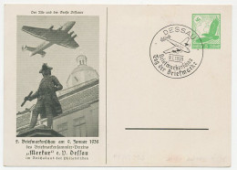 Postal Stationery Germany 1938 Airplane - Junker - Dessau - Leopold III - Flugzeuge