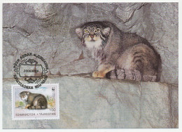 Maximum Card Tajikistan 1986 Wildcat - WWF - Autres & Non Classés