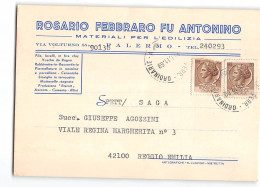 AG2851  FEBBRARO MATERIALI X EDILIZIA PALERMO X REGGIO EMILIA - 1961-70: Marcofilie