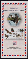 Ca0021 ZAMBIA 2003-4, Advertising Leaflet For Rotary, Birds Reprint, 1st SAPOA, & 40th Anniv Independence Stamp Issu - Zambia (1965-...)