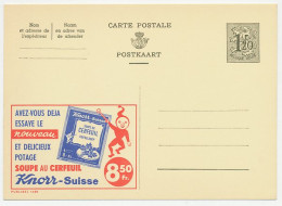 Publibel - Postal Stationery Belgium 1954 Chervil Soup - Knorr - Alimentation