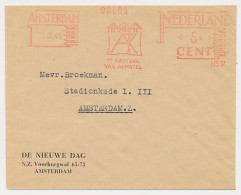 Meter Cover Netherlands 1945 Castle Of Aemstel - Amsterdam - Châteaux