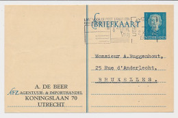 Briefkaart G. 302 Particulier Bedrukt Utrecht - Belgie 1950 - Postwaardestukken