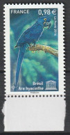 Frankrijk 2014, Postfris MNH, Birds, UNESCO, Parrots - Mint/Hinged