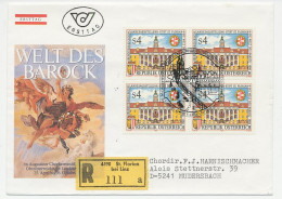 Registered Cover / Postmark Austria 1986 Baroque - Otros & Sin Clasificación