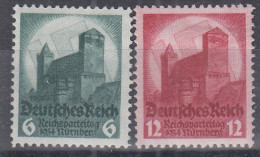 DR  546-547, Ungebraucht *, Reichsparteitag, 1934 - Neufs