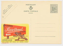 Publibel - Postal Stationery Belgium 1952 Hare - Rabbit - Otros & Sin Clasificación