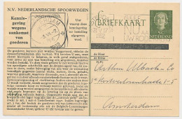 Spoorwegbriefkaart G. NS300 E - Locaal Te Amsterdam 1952 - Material Postal