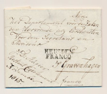 Aalst - HEUSDEN FRANCO - S Gravenhage 1817 - Lakzegel - ...-1852 Prephilately