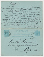 Briefkaart G. 30 Amsterdam - Belgie 1892 V.v. - Entiers Postaux