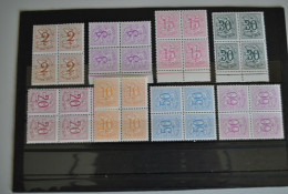 Belgique 1951/57 Blocs De 4 MNH - Unused Stamps