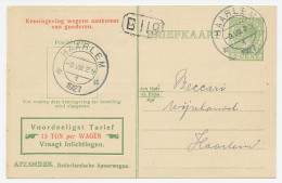 Spoorwegbriefkaart G. NS216 C - Locaal Te Haarlem 1927 - Postwaardestukken