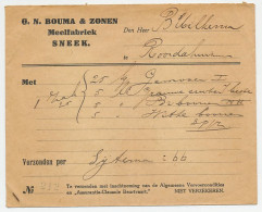 Sneek - Roordahuizum 1932 - Begeleidingsbrief - Unclassified