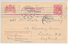 Briefkaart G. 76 Amsterdam - Londen GB / UK 1908 - Postwaardestukken