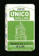 Biglietto Autobus Italia - Unico Avellino Orologio - 90 Minuti Da Euro 1.20 - Europa