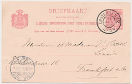 Briefkaart G. 53 Amsterdam - Frankfurt Duitsland 1900 - Entiers Postaux