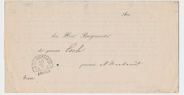 Halfrond-Francostempel Den Haag - Esch 1866 - ...-1852 Préphilatélie