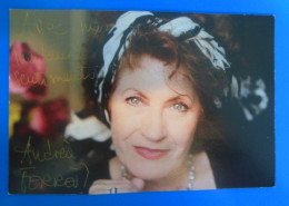 AUTOGRAPHE DE ANDREA FERREOL SUR PHOTO - Acteurs & Toneelspelers