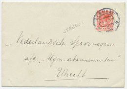 Em. Veth Alkmaar - Utrecht 1925 - Bestellerstempel Postbussen - Non Classés