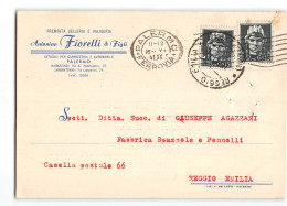 AG2859 SELLERIA VALIGERIA FIORELLI PALERMO X REGGIO EMILIA - Poststempel