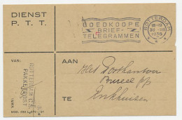 Dienst PTT Rotterdam - Enkhuizen 1936 - Pakketpost - Non Classés