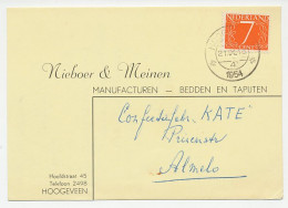 Firma Briefkaart Hoogeveen 1954 - Manufacturen - Ohne Zuordnung