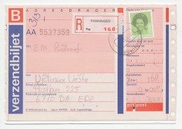 Em. Beatrix Aangetekend Panningen - Ede 1991 - Verzendbiljet  - Ohne Zuordnung