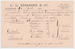 Briefkaart G. 53 Particulier Bedrukt Rotterdam - Duitsland 1900 - Postwaardestukken