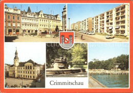 72116725 Crimmitschau Markt Strasse Der Freundschaft Rathaus Brunnen Sahnbad Wap - Crimmitschau