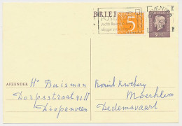 Briefkaart G. 349 / Bijfrankering Deventer - Dedemsvaart 1974 - Ganzsachen