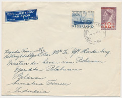 Envelop G. 31 / Bijfrankering S Gravenhage - Indonesia 1950 - Postwaardestukken