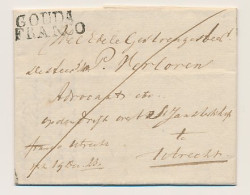 Oudewater - GOUDA FRANCO - Utrecht 1823 - ...-1852 Prephilately