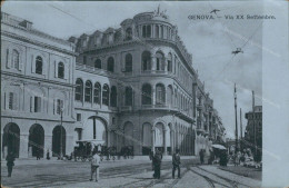 Cs481 Cartolina Fotografica Genova Citta' Via Xx Settembre Liguria - Genova (Genoa)