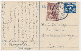 Briefkaart G. 276 C / Bijfrankering Bussum - Lochem 1948 - Material Postal