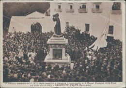 Cs610 Cartolina Piedimonte D'alife Inaugurazione Monumento Caserta 1935 - Caserta